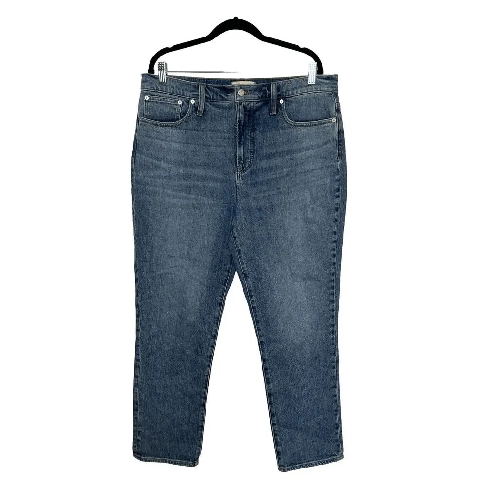 Madewell Jeans Women's 31 Blue Denim The Perfect Vintage Jean Straight Leg - Picture 2 of 11